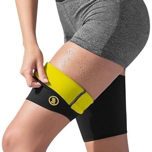 Hot Shapers Womens Hot Legs Sleeves Leg Compression Sleeves Athletic Workout XL - Picture 1 of 12